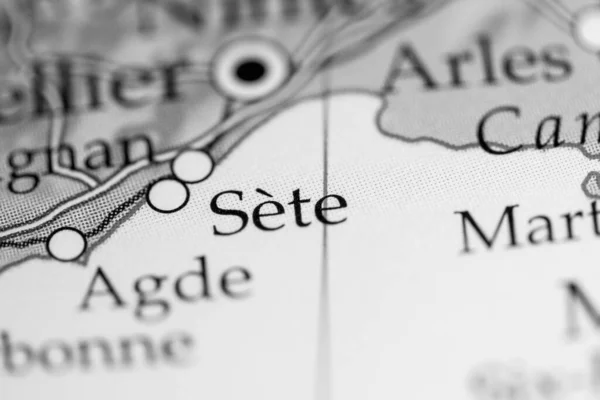 Sete Francia Mapa — Foto de Stock