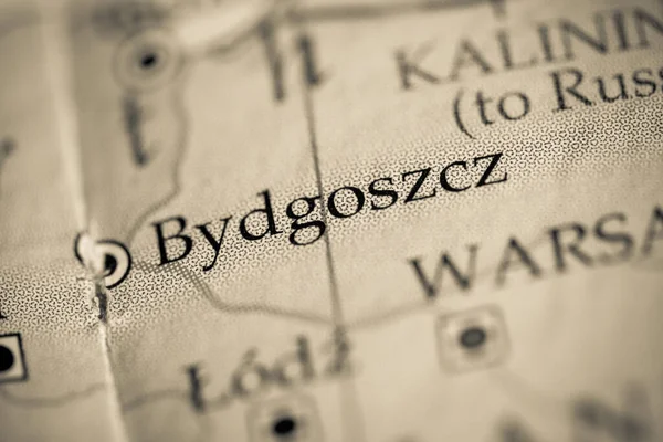 Bydgoszcz, Poland on the geography map