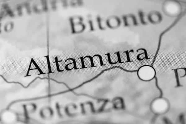 Altamura. Italy map close up view