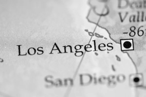 Los Angeles California Usa Mapa Geográfico —  Fotos de Stock