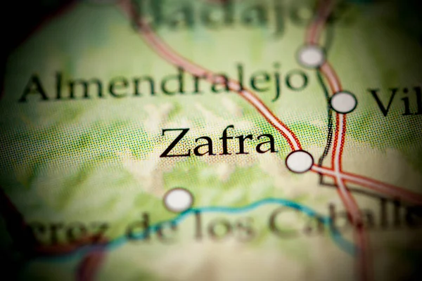 Zafra. Spain map close up view
