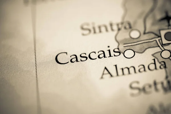 Cascais Portugal Mapa Primer Plano — Foto de Stock