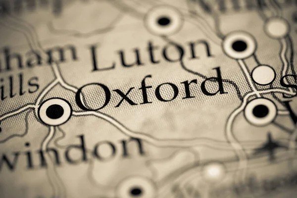 Oxford Inglaterra Reino Unido Mapa Geografia — Fotografia de Stock
