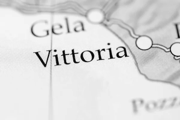 Βιτόρια Ιταλία Χάρτης Close View — Φωτογραφία Αρχείου