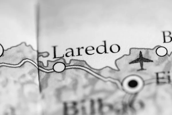 Laredo. Spain map close up view
