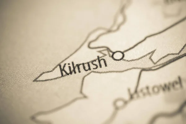 Kilrush. Ireland map close up view