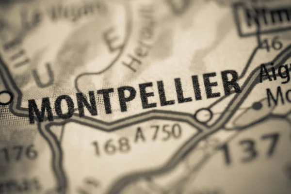 Монпельє Франція Карті — стокове фото