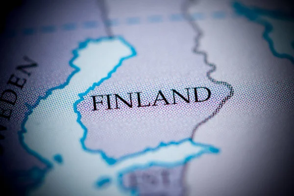 Finland Map View Close — Stock Photo, Image