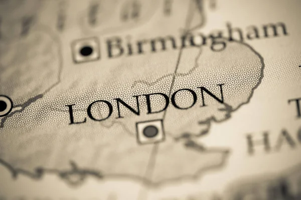 London England Großbritannien Auf Der Karte — Stockfoto