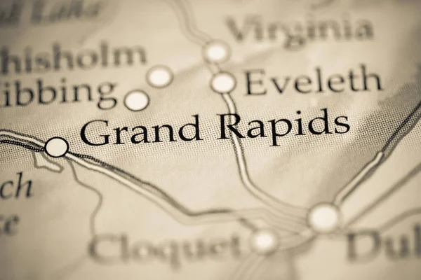 Grand Rapids, USA on the geographical map
