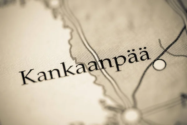 Κανκαανάπα Φινλανδία Χάρτης Close View — Φωτογραφία Αρχείου
