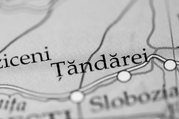 Tandarei Romania Map Close — Stock Photo, Image