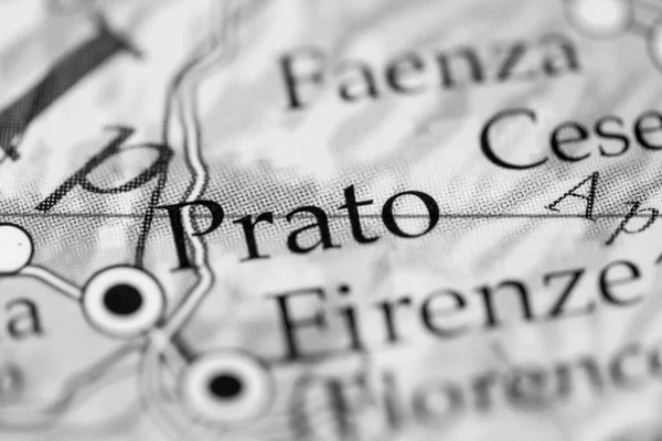Πράτο Ιταλία Χάρτης Close View — Φωτογραφία Αρχείου