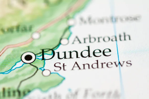 Dundee, Scotland, UK on the geography map