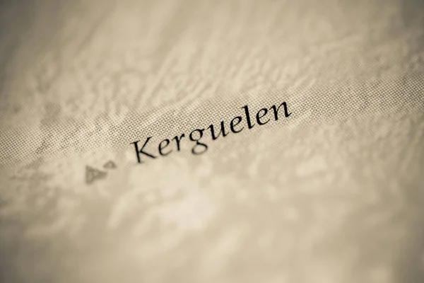 Kerguelen map view close up