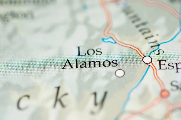 Los Alamos Estados Unidos Mapa Geográfico — Foto de Stock