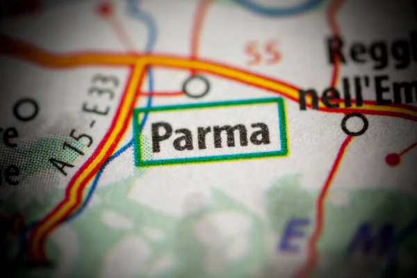 Parma. Italy map close up view