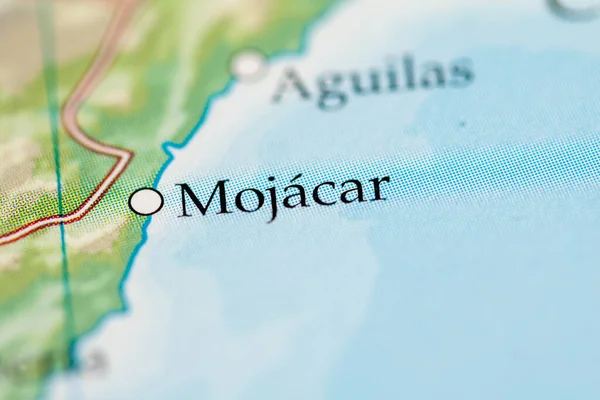 Mojacar. Spain map close up view