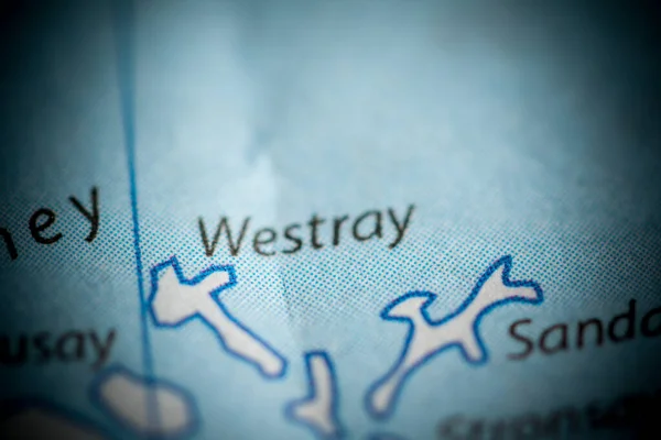 Westray Reino Unido Mapa — Foto de Stock