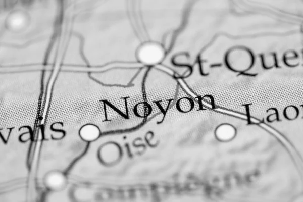 Noyon França Mapa — Fotografia de Stock