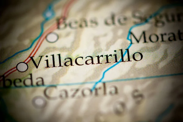 Villacarrillo. Spain map close up view