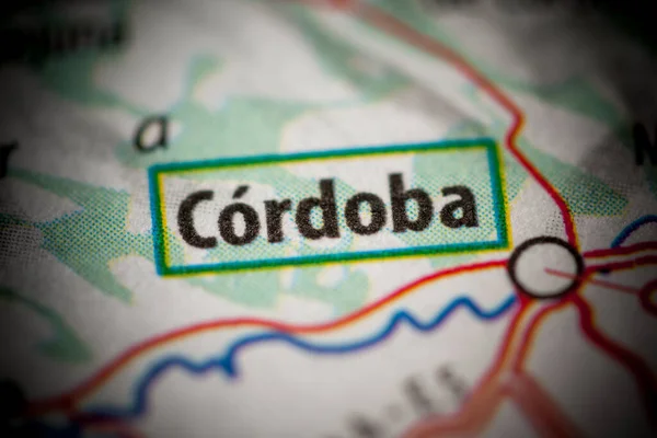 Κόρντομπα Ισπανία Χάρτη — Φωτογραφία Αρχείου