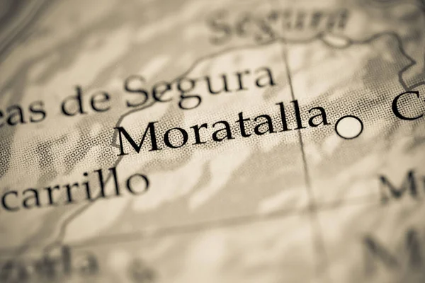 Moratalla. Spain map close up view