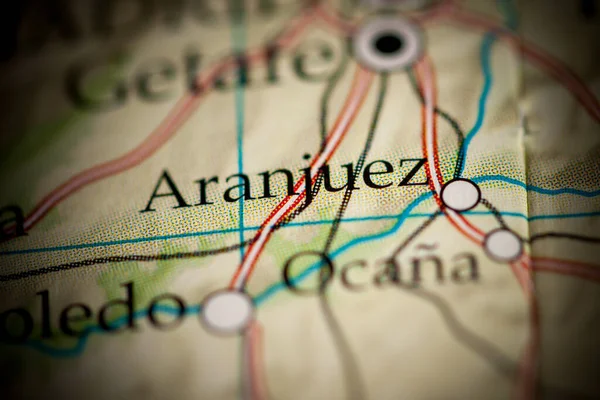 Aranjuez. Spain map close up view