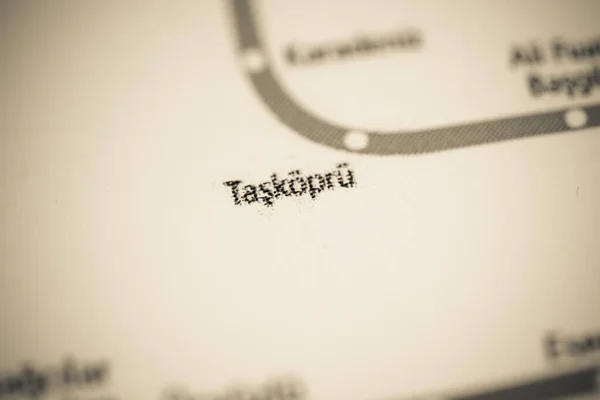 Station Taskopru Carte Métro Istanbul — Photo