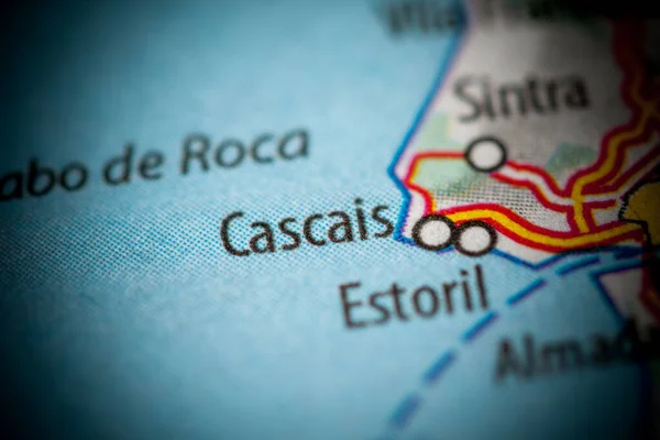 Cascais Portugal Mapa — Foto de Stock