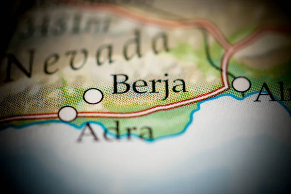 Berja. Spain map close up view