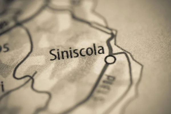 Siniscola. Italy map close up view