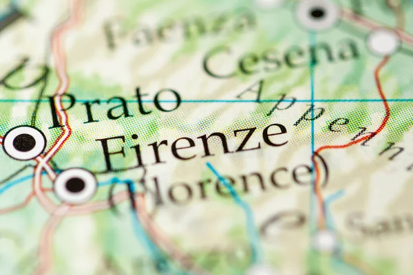 Firenze Italia Mappa Vista Vicino — Foto Stock