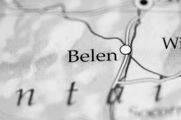 Belen Usa Geography Map — 스톡 사진