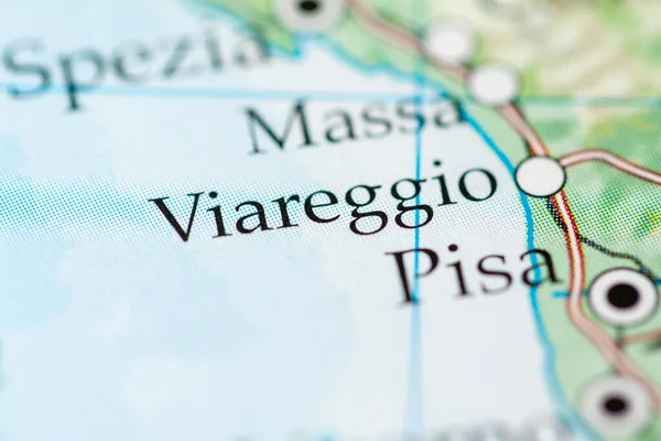 Viareggio. Italy map close up view