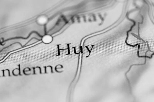 Huy Bélgica Mapa —  Fotos de Stock
