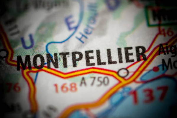 Монпельє Франція Карті — стокове фото