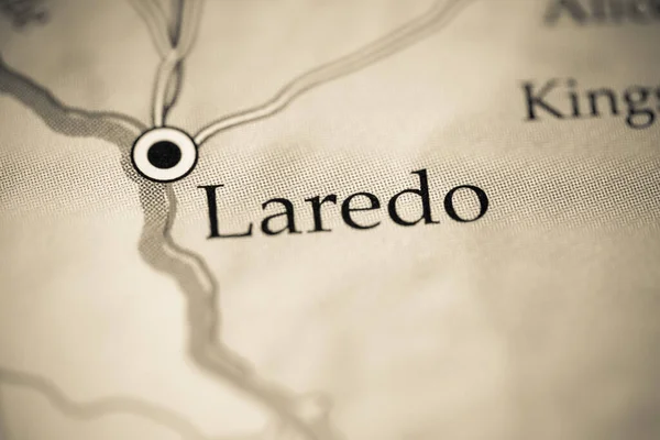 Laredo Estados Unidos Mapa Geográfico — Foto de Stock