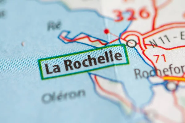 Rochelle Francia Mapa Geográfico — Foto de Stock