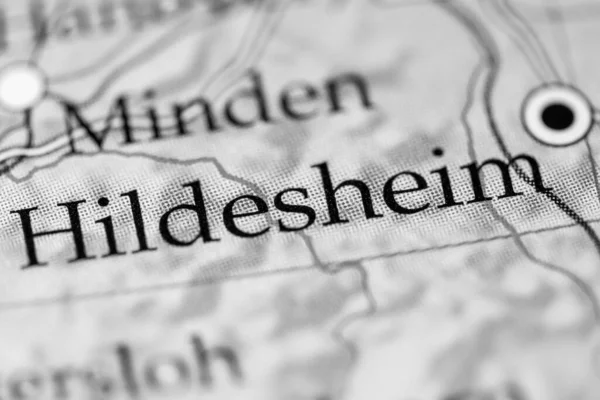 Hildesheim Alemania Mapa Cerca — Foto de Stock