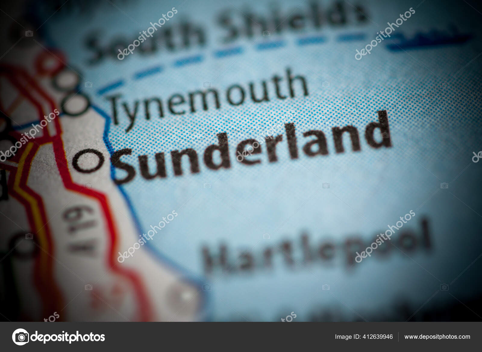 Sunderland England Map Stock Photo by ©aliceinwonderland2020 412639946