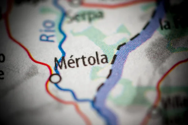 Mertola Portugal Sur Une Carte — Photo