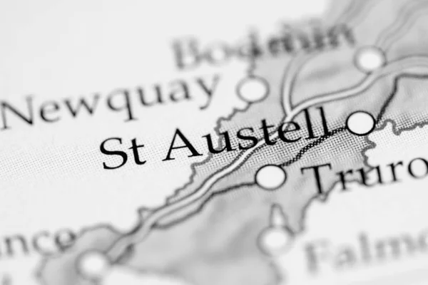 St. Austell, England, UK on the map