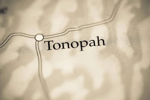 Tonopah Stati Uniti Sulla Mappa Geografica — Foto Stock
