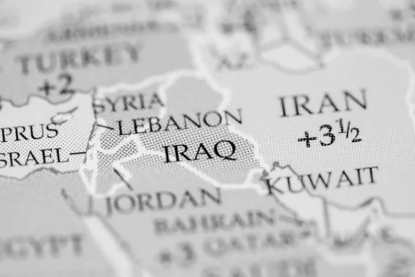 Mappa Iraq Vista Vicino — Foto Stock