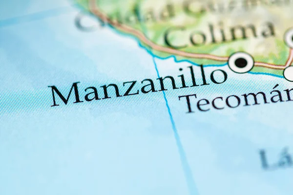 Manzanillo, Mexico on the geographical map