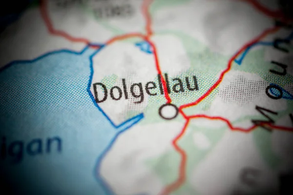 Dolgellau Regno Unito Una Mappa — Foto Stock