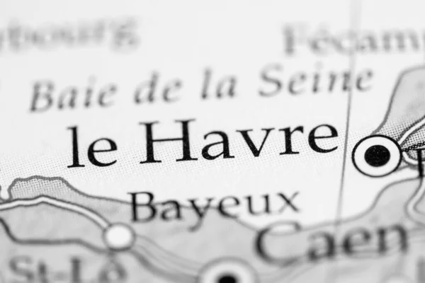 Havre França Mapa — Fotografia de Stock