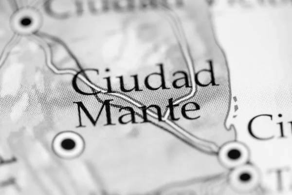Ciudad Mante México Mapa Geográfico — Foto de Stock