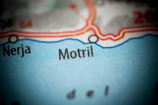 Motril. Spain on a map